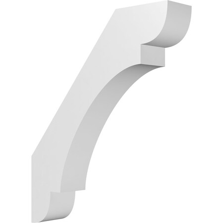 Ekena Millwork 6-in. W x 28-in. D x 34-in. H Olympic Architectural Grade PVC Knee Brace BRCP06X28X34OLY
